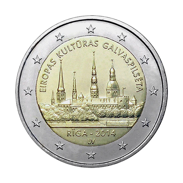 Letónia - 2.00 Euros Riga 2014