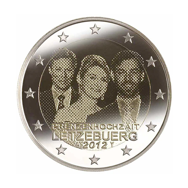 Luxemburgo - 2.00 Euros 2012 - Casamento Real 