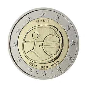 Malta - 2.00 Euros 2009 - 10º Aniversário da Introdução do Euro 