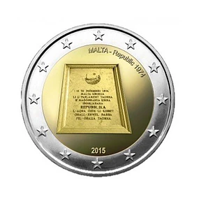 Malta - 2.00 Euros República 1974 - 2015