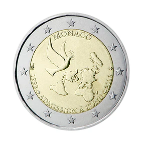 Mónaco - 2.00 Euros 2013 - 20º Aniversário das Nações Unidas 