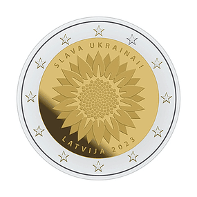 Letónia - 2.00 Euros Slava Ucrânia 2023 