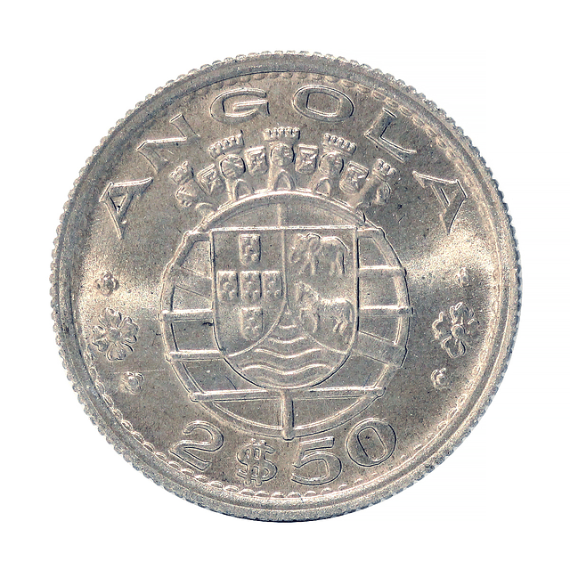 Angola - 2.50 Escudos 1953 Cupro-Níquel