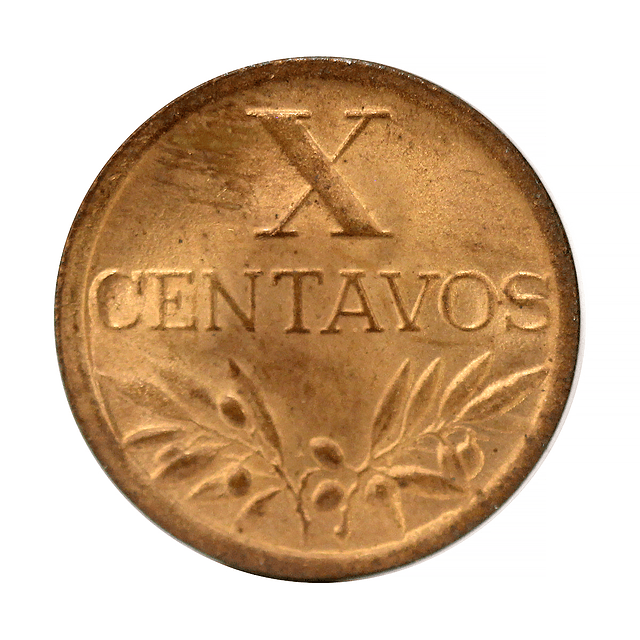 X Centavos 1947 Bronze 