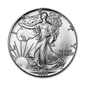 EUA - One Dollar Eagle 1987 Prata