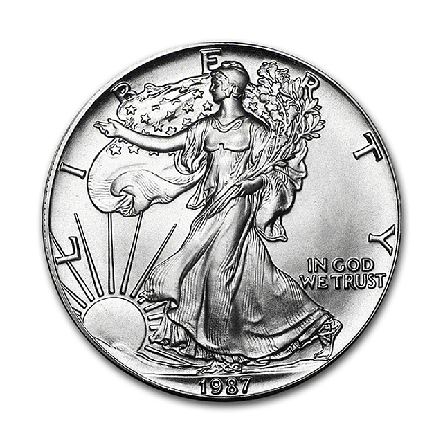 EUA - One Dollar Eagle 1987 Prata