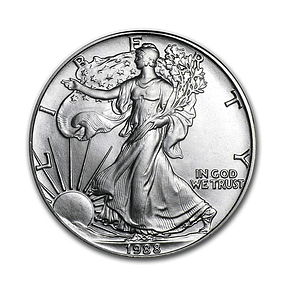EUA - One Dollar Eagle 1988 Prata