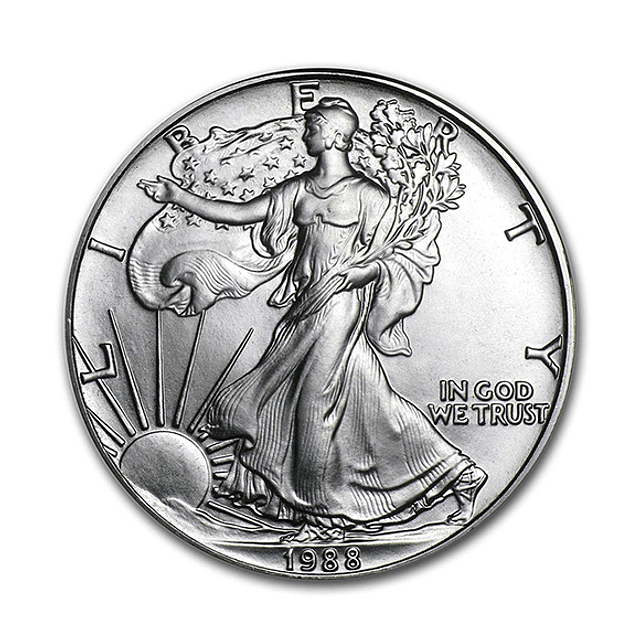 EUA - One Dollar Eagle 1988 Prata