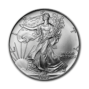 EUA - One Dollar Eagle 1993 Prata