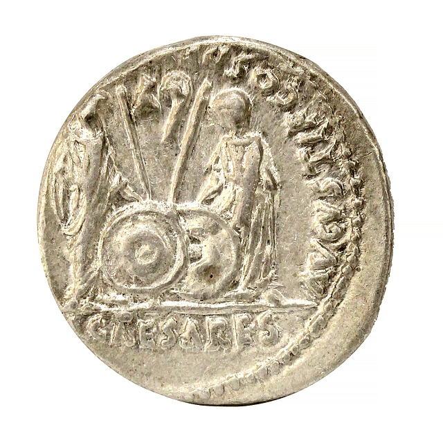 Augustus Denário. 7-6 a. C. Lugdunum. (Ffc-22) - (Ric-207) - (Cal-852)