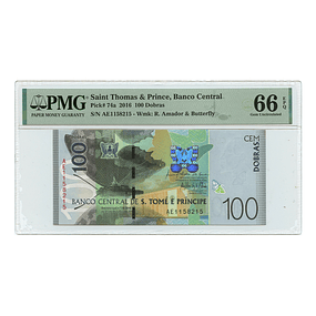 São Tomé e Principe 100 Dobras 2016 Pick 74a PMG 66