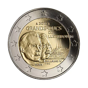 Luxemburgo - 2.00 Euros 2012 - Grão Duque Henri e Guilherme IV 