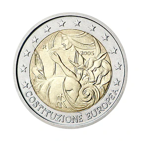 Itália - 2.00 Euros 2005 - Aniversário da Assinatura da Constituição Europeia 