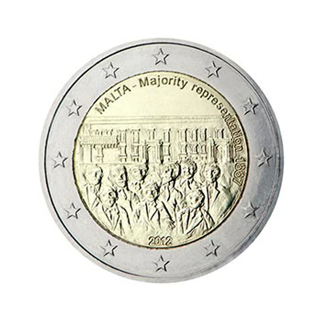 Malta - 2.00 Euros 2012 - Representação da Maioria de 1887 