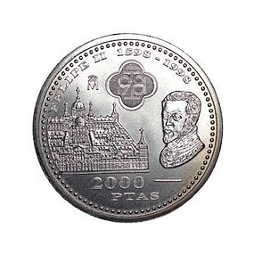 Espanha - 2000 Pesetas D. Felipe II 1998