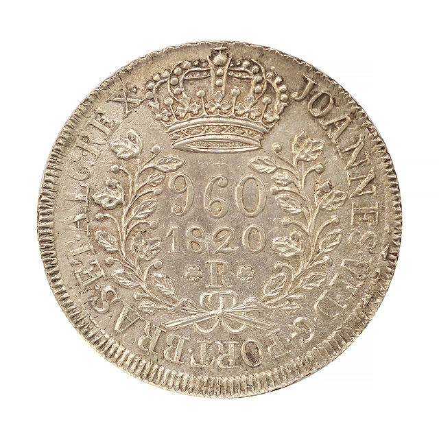 Brasil - D. João VI - 960 Reis 1820 R Prata