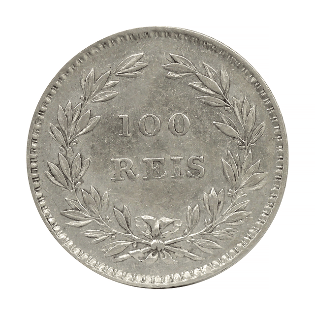 D. Maria II - 100 Reis 1853 Prata 