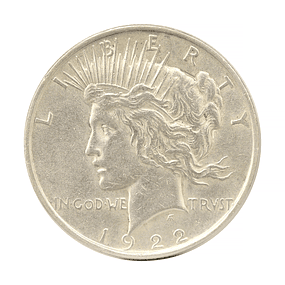 EUA - One Dollar 1922 Prata 