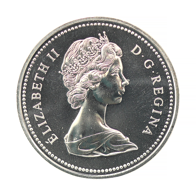 Canadá - One Dollar 1975 Calgary Prata 