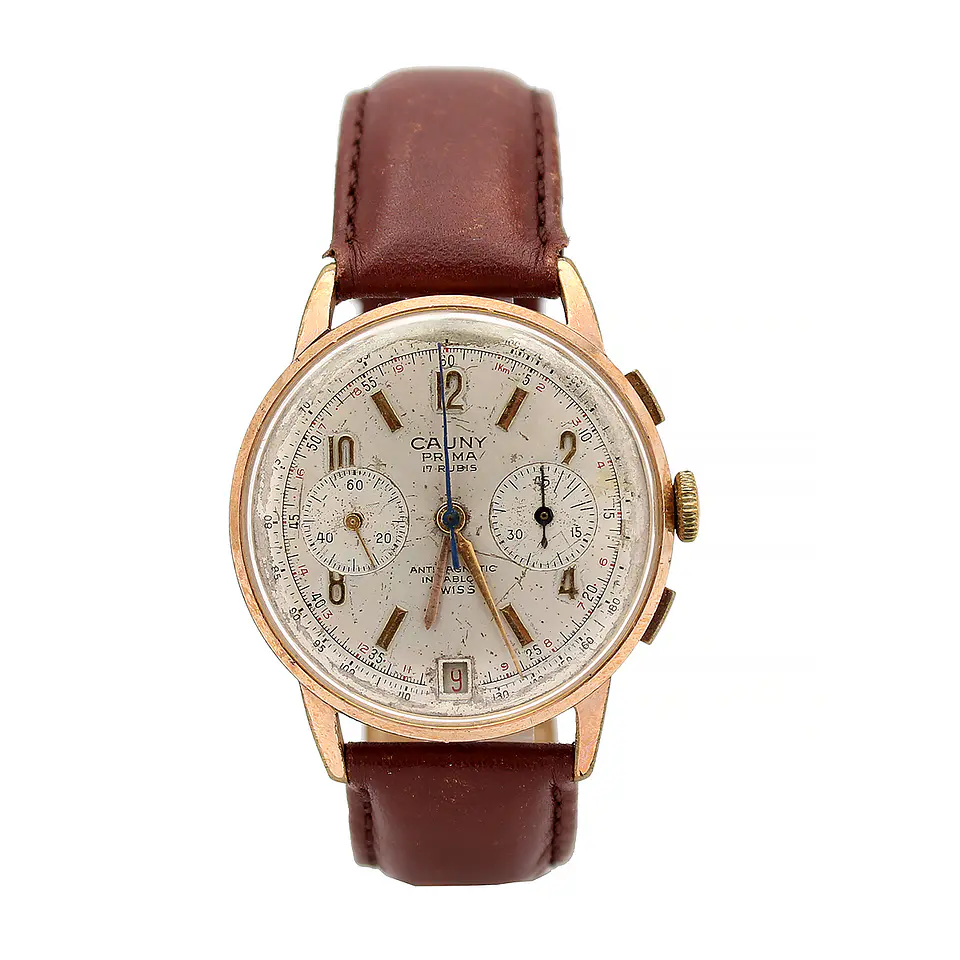 Cauny Vintage Chronograph 3357 Cal. L187 Calendar