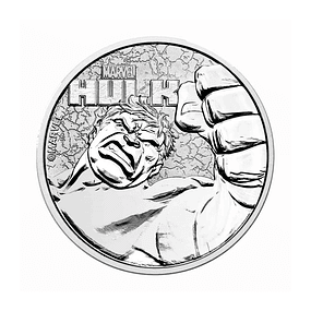 Tuvalu - 1 Dollar Hulk 2019 - 1 Oz Prata-Proof - Marvel 