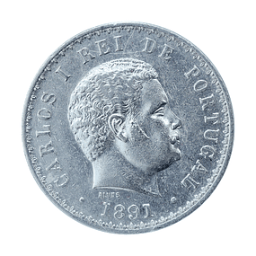 D. Carlos I - 500 Reis 1891 Prata