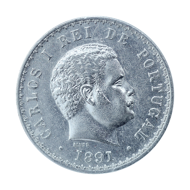 D. Carlos I - 500 Reis 1891 Prata