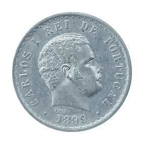 D. Carlos I - 500 Reis 1899 Prata