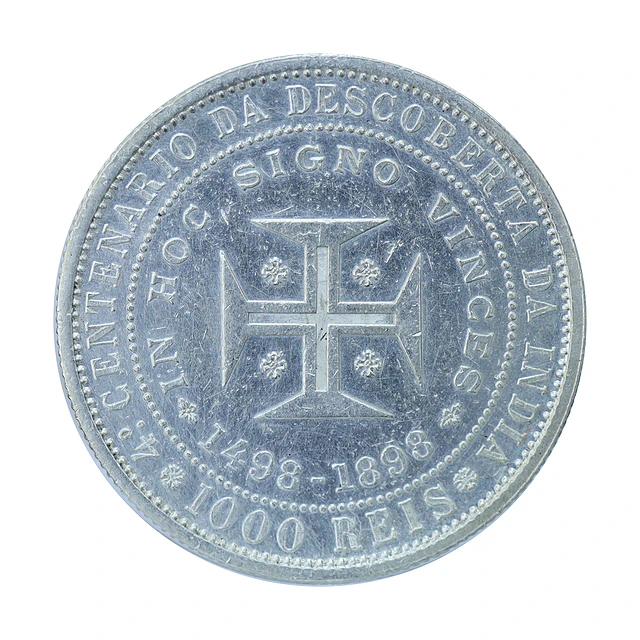 D. Carlos I - 1000 Reis 1898 Prata