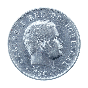 D. Carlos I - 500 Reis 1907 Prata