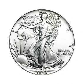 EUA - One Dollar Eagle 1989 Prata 