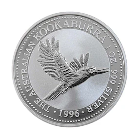 Austrália - 1 Dollar Kookaburra 1996 1Oz Prata
