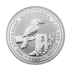 Austrália - 1 Dollar Kookaburra 1998 1Oz Prata 