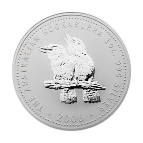 Austrália - 1 Dollar Kookaburra 2006 1Oz Prata 