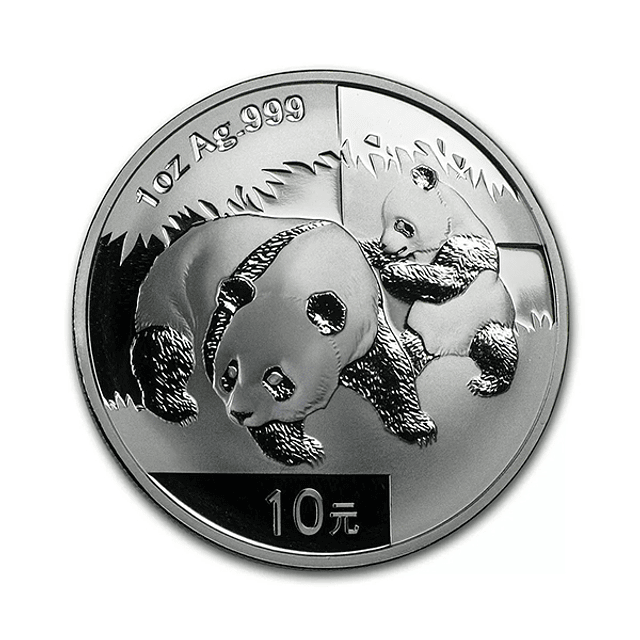 China - 10 Yuan 2008 1Oz Prata 