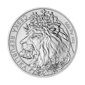 Republica Checa - 2 Dollars Leão 2021 1Oz Prata 