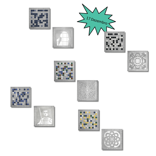 Proof - 5 x 5.00 Euro Azulejaria Portuguesa Século XVI a XX 2025 **Pré-Venda 17/12**