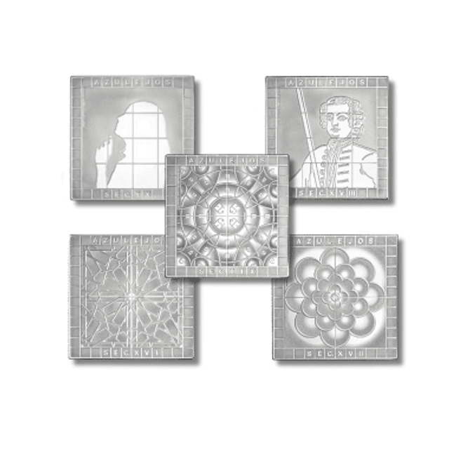 Proof - 5 x 5.00 Euro Azulejaria Portuguesa Século XVI a XX 2025