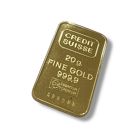 Barra 20 Gramas Ouro Fino 999% 