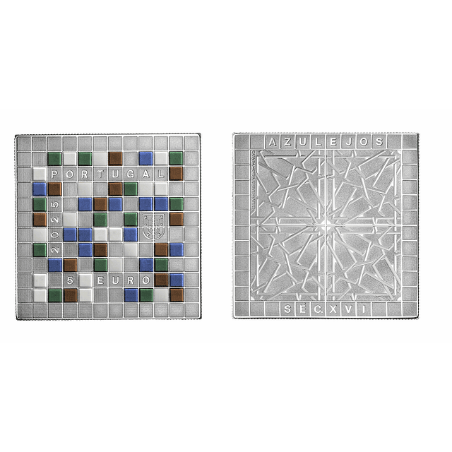 Proof - 5 x 5.00 Euro Azulejaria Portuguesa Século XVI a XX 2025