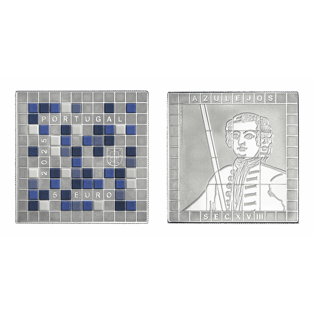 Proof - 5 x 5.00 Euro Azulejaria Portuguesa Século XVI a XX 2025