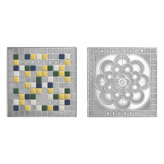 Proof - 5 x 5.00 Euro Azulejaria Portuguesa Século XVI a XX 2025