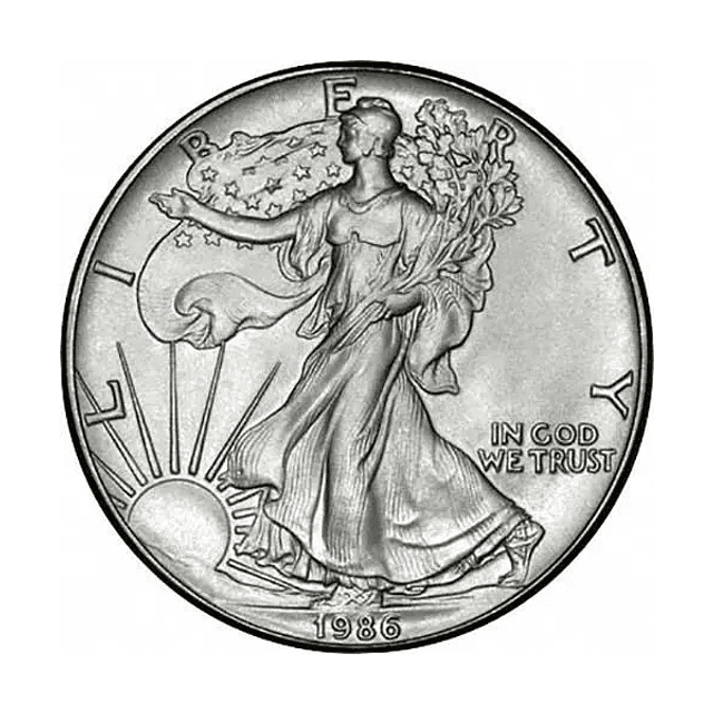 EUA - One Dollar Eagle 1986 Prata
