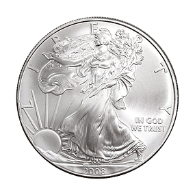 EUA - One Dollar Eagle 2008 Prata 