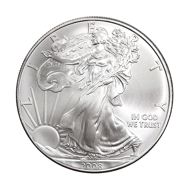 EUA - One Dollar Eagle 2008 Prata 
