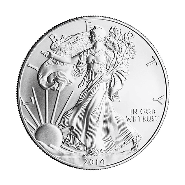 EUA - One Dollar Eagle 2014 Prata  