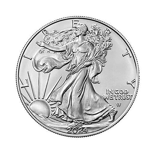 EUA - One Dollar Eagle 2024 Prata 