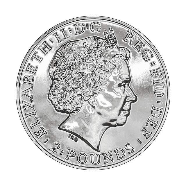 UK Britannia 2 Pounds 2011 1 Oz Prata 