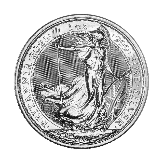 UK Britannia 2 Pounds 2023 1 Oz Prata 