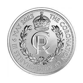 UK Britannia 2 Pounds 2023 Coroação 1 Oz Prata 